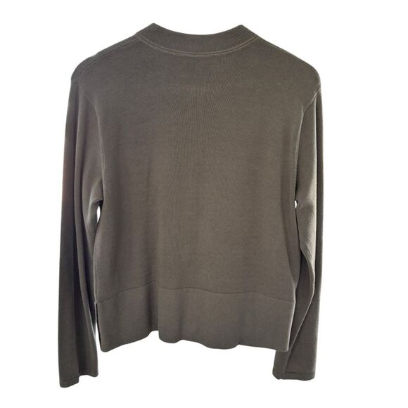 Eileen Fisher Petite Two Piece Cotton Warm Up Suit Fill Zip Jacket PL/Pants PS - Picture 4 of 16